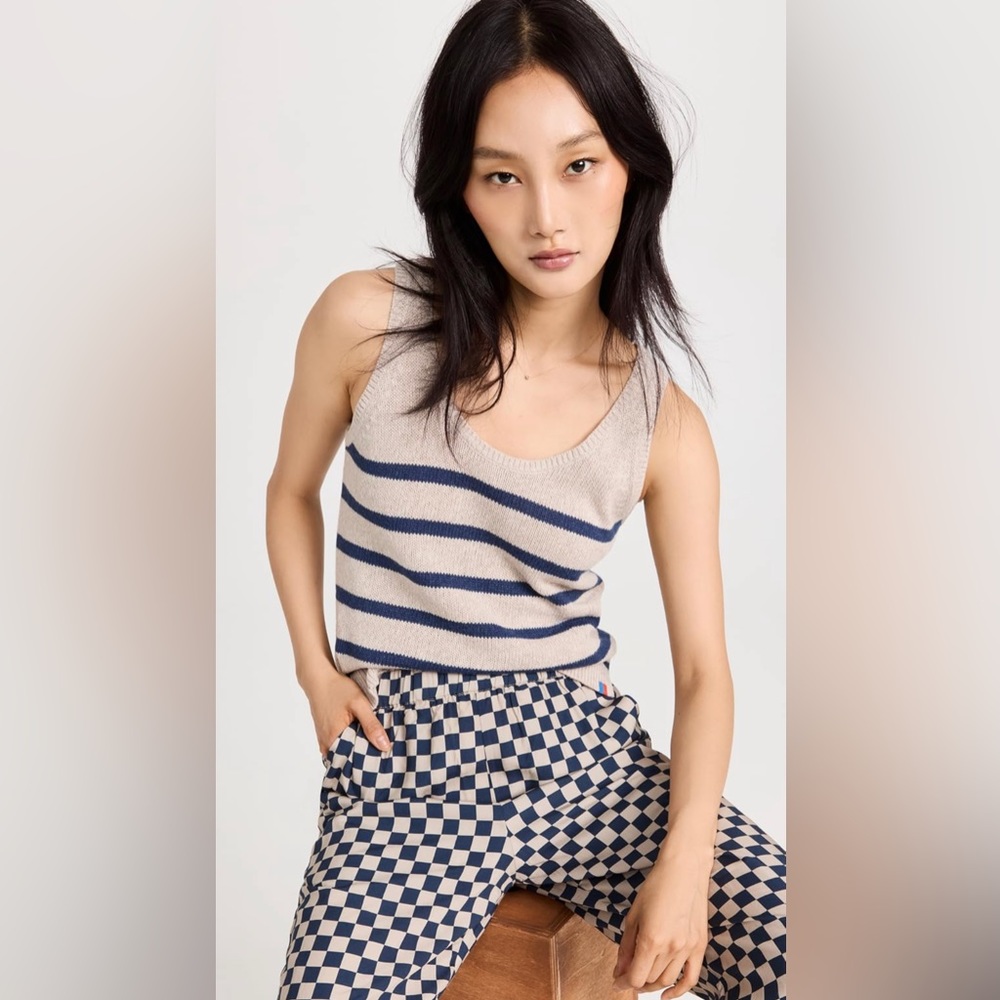KULE - Gio Tank in Taupe & Navy